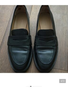 Flattered Sara Leather Black Women's Loafers